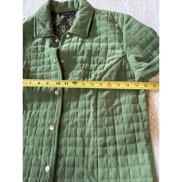 Briggs New York Light Green Lightweight Quilted Long Sleeve Jacket Size 14 - Picture 7 of 10